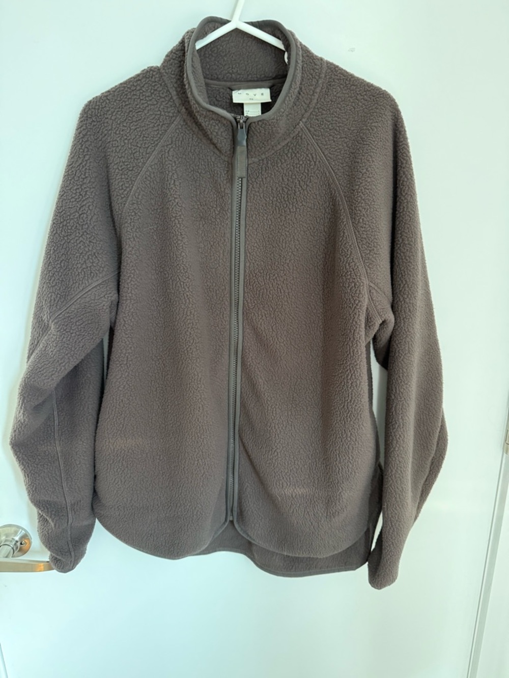 H&M Move Brown Full-Zip Sherpa Fleece